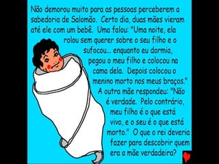 O SÁBIO REI SALOMÃO