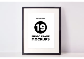 19 photo frames mockups