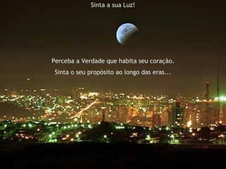 Sinta a sua Luz! Perceba a Verdade que habita seu coração. Sinta o seu propósito ao longo das eras... 