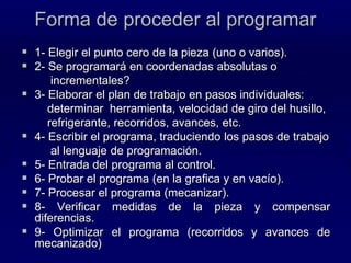 19-Progamacion-Fanuc-Cnc-Mecanizado-codigos y programas | PDF