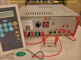 … και κλείνουμε το κύκλωμα συνδέοντας με ένα καλώδιο, με τον άλλο πόλο της πηγής.
 