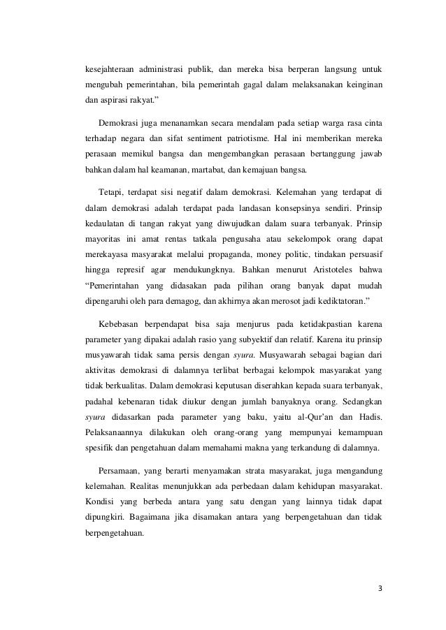 190036587 Makalah Demokrasi Dalam Islam