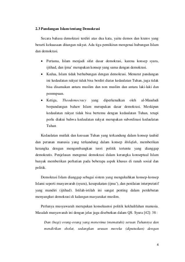 190036587 Makalah Demokrasi Dalam Islam