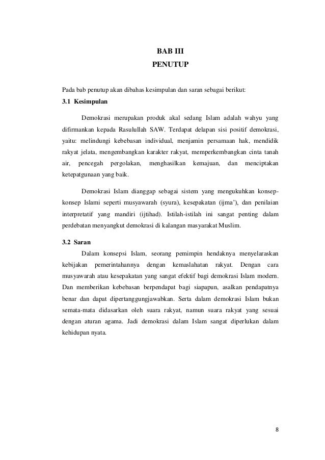 190036587 Makalah Demokrasi Dalam Islam