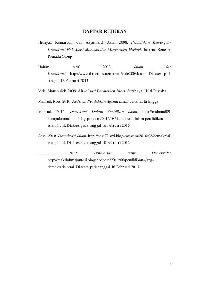 190036587 Makalah Demokrasi Dalam Islam