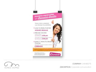 COMPANY: CHEMISETTE
DESCRIPTION: Corporate comunication
 