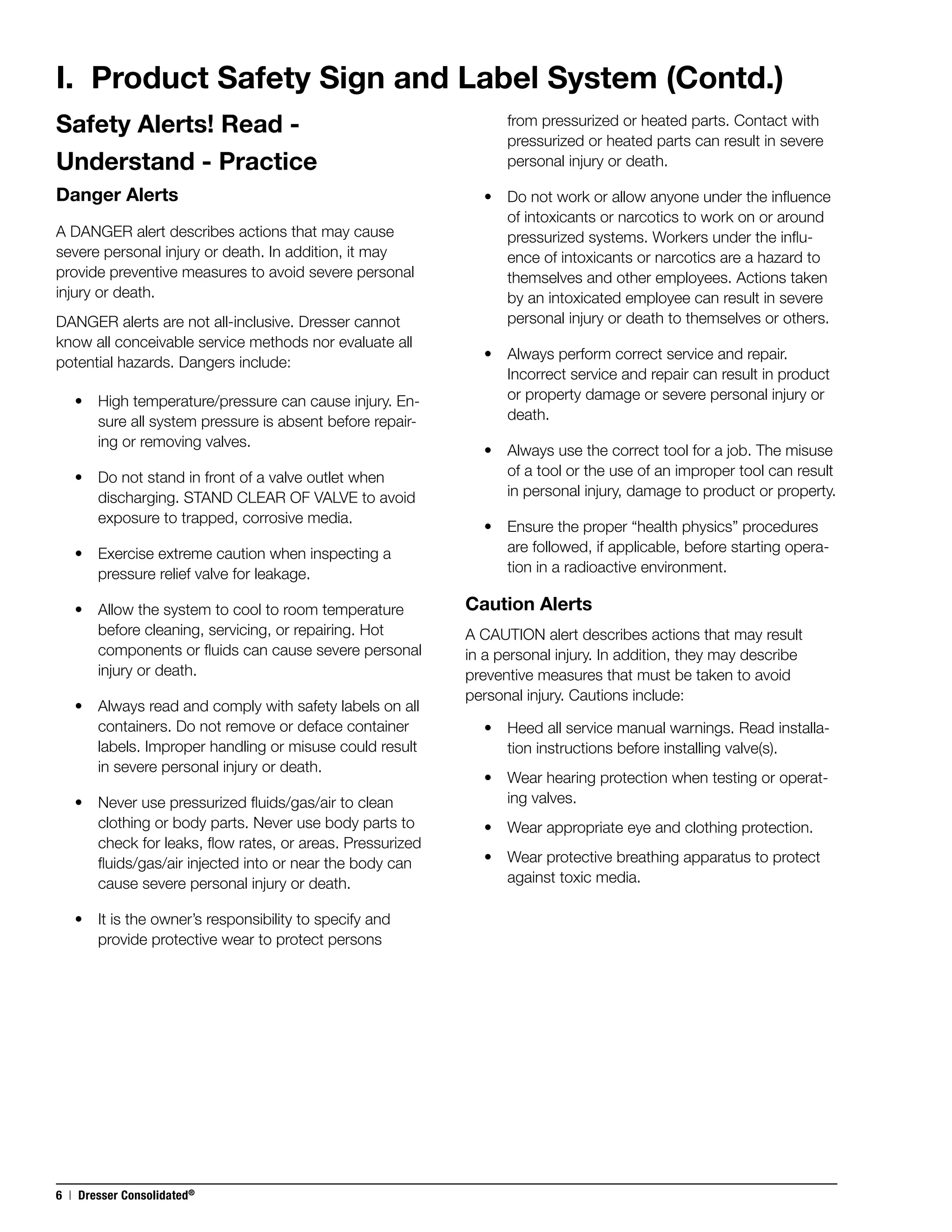 1900 maintenance manual consolidated pressure relief valves PDF