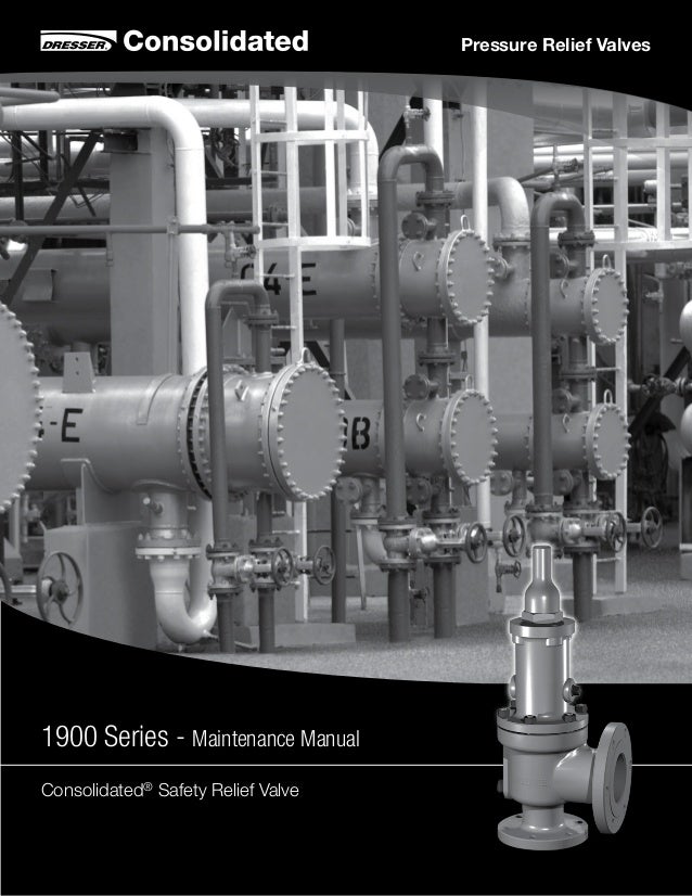 1900 Maintenance Manual Consolidated Pressure Relief Valves