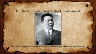 American Colonization Period in the Philippines (1901-1935) | PPTX