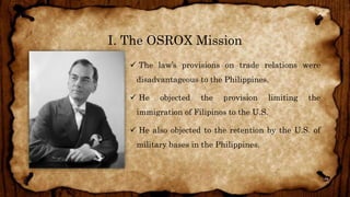American Colonization Period in the Philippines (1901-1935) | PPTX