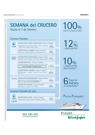 10 EMPRESASBOLSA                                                                                                     19 de enero de 2011   Negocio  Estilo de Vida



                                                                                                    EN BREVE

                                                                                                   Textil




 Más negocio en Latino-
 américa. La compañía que
 preside Villar Mir busca
 nuevas oportunidades en
 Brasil. D.SANTAMARÍA



                                                                                                                                                          AGENCIAS



                                                                                                                                     Consumo




Servicios

R.POZO
rpozo@neg-ocio.com



                                                                                                               AGENCIAS



                                                                                                   Tercer trimestre


                                                                            Contrato en Colombia




                               Gestión de 20 años


                                                                                                                                                        AGENCIAS




Inmobiliaria
Mientras los expertos
hablan de que aún queda                             Descuentos superiores
ajustar precios, el Gobierno
anima a la compra de casas
REDACCIÓN/ AGENCIAS
empresas@neg-ocio.com




                                                                                                                                     José Blanco. EFE
 