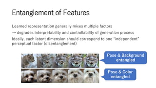 Disentangled Representation Learning of Deep Generative Models | PPTX
