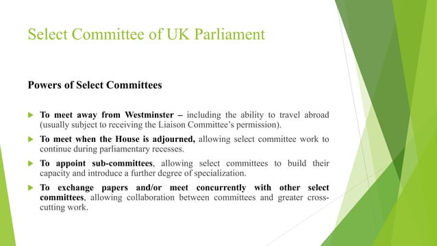 Select Committee of UK Parliament | PPT