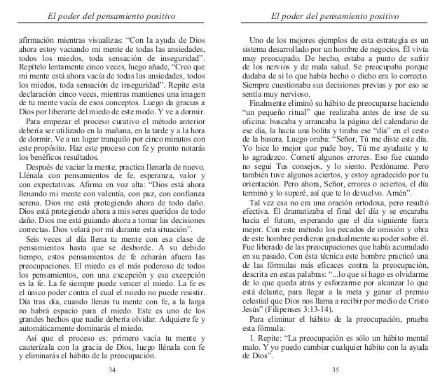 El poder del pensamiento positivo pdf norman vincent peale s El poder del pensamiento positivo pdf norman vincent peale s