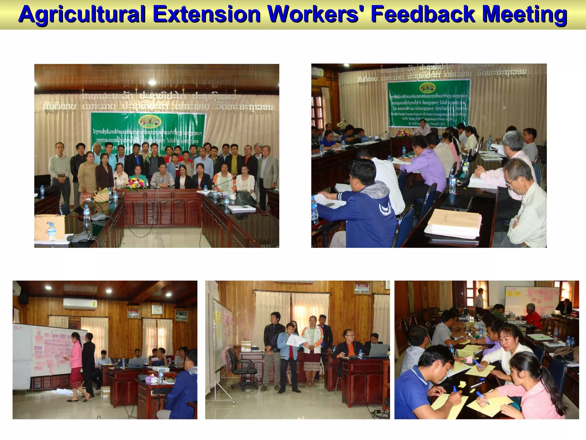Agricultural Extension Workers' Feedback MeetingAgricultural Extension Workers' Feedback Meeting
 