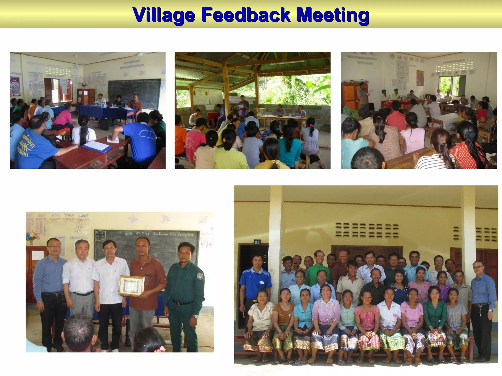 Village Feedback MeetingVillage Feedback Meeting
 