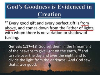 Father of Lights - James 1:16-18 | PDF