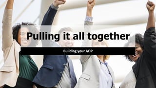 Pulling it all together
Building your AOP
 