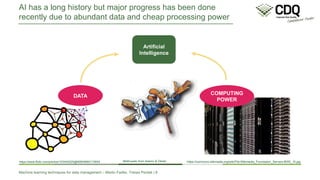 Machine learning techniques to improve data management and data quality ...