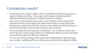 Finnish Basic Income Experiment 17 18 About The Experiment And