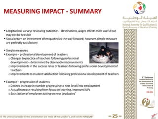 © The views expressed in this presentation are those of the speaker’s, and not the NAQQAET
 