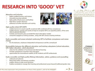RESEARCH INTO ‘GOOD’ VET




© The views expressed in this presentation are those of the speaker’s, and not the NAQQAET
 