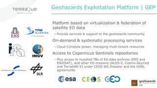 GEO Expert Advisory Group - ESA Thematic Exploitation Platforms ...