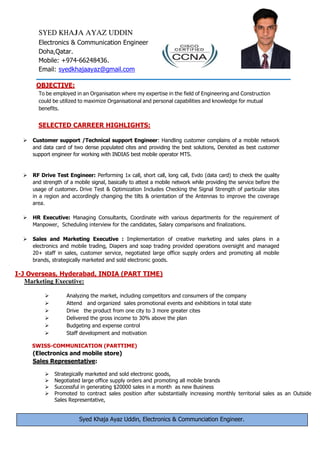 Resume 1 PDF - Resume 1 1 320 