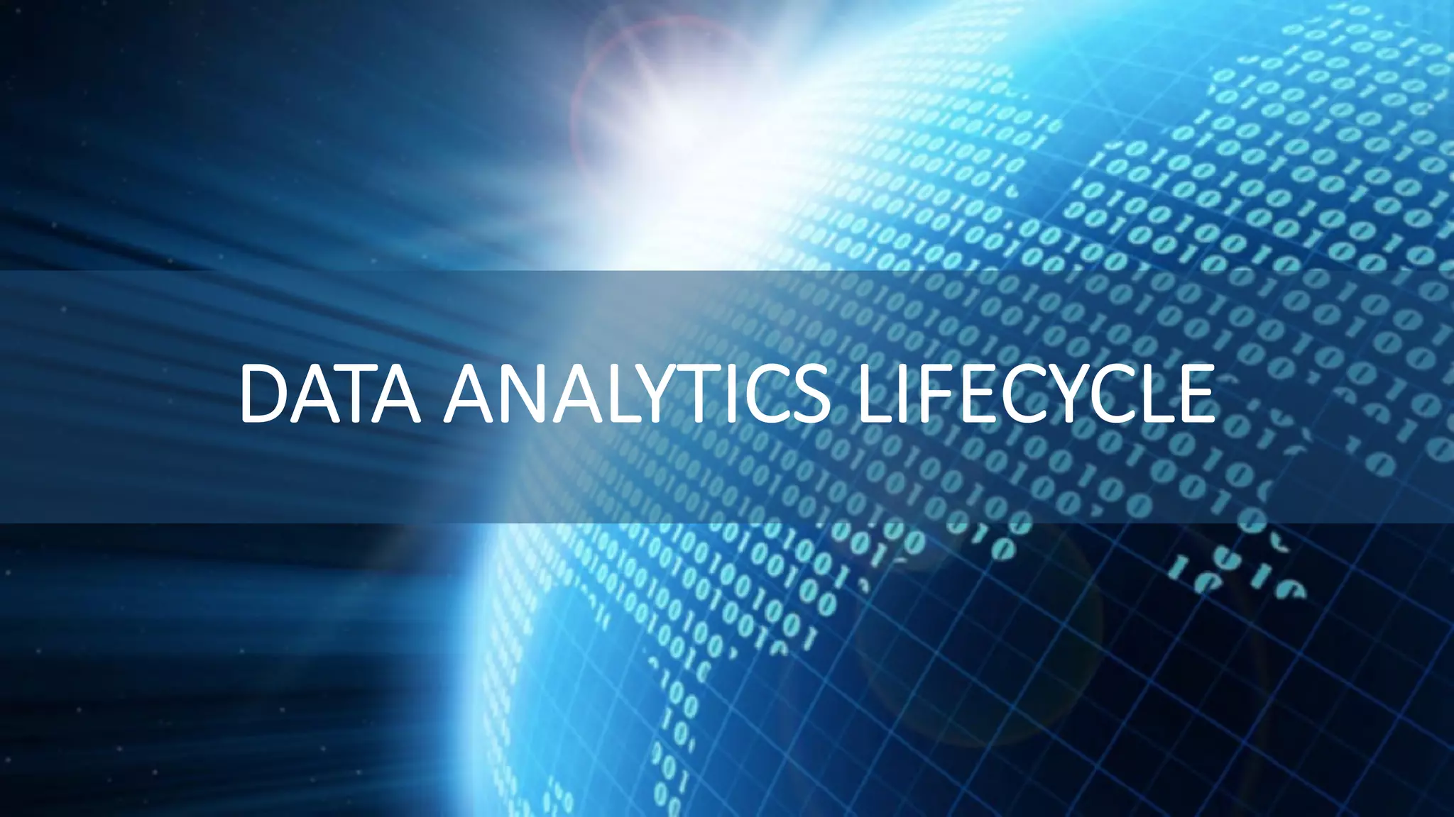 DATA ANALYTICS LIFECYCLE 