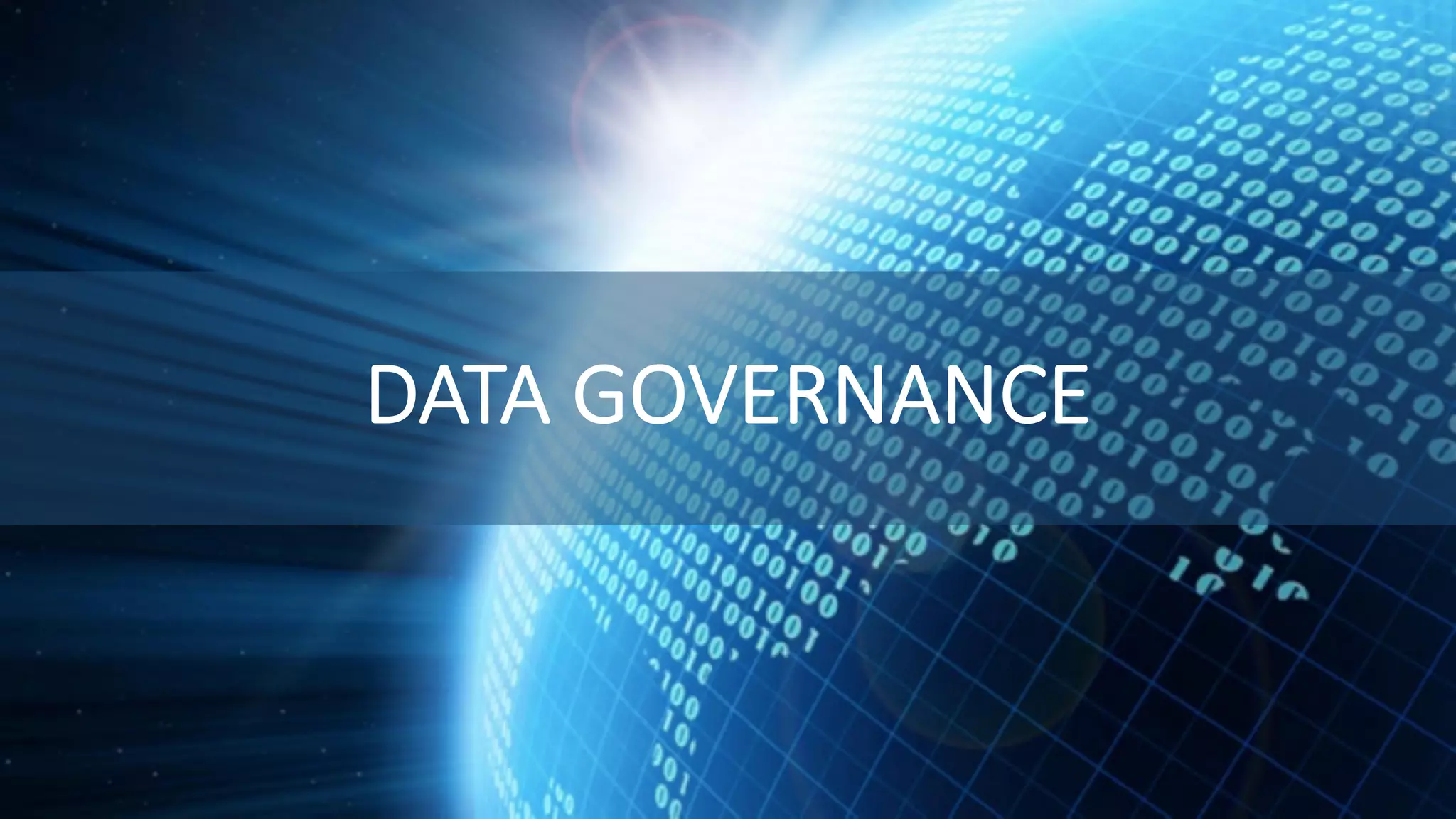 DATA GOVERNANCE 