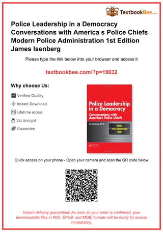 Police Leadership in a Democracy: Insights from America's Police Chiefs ...