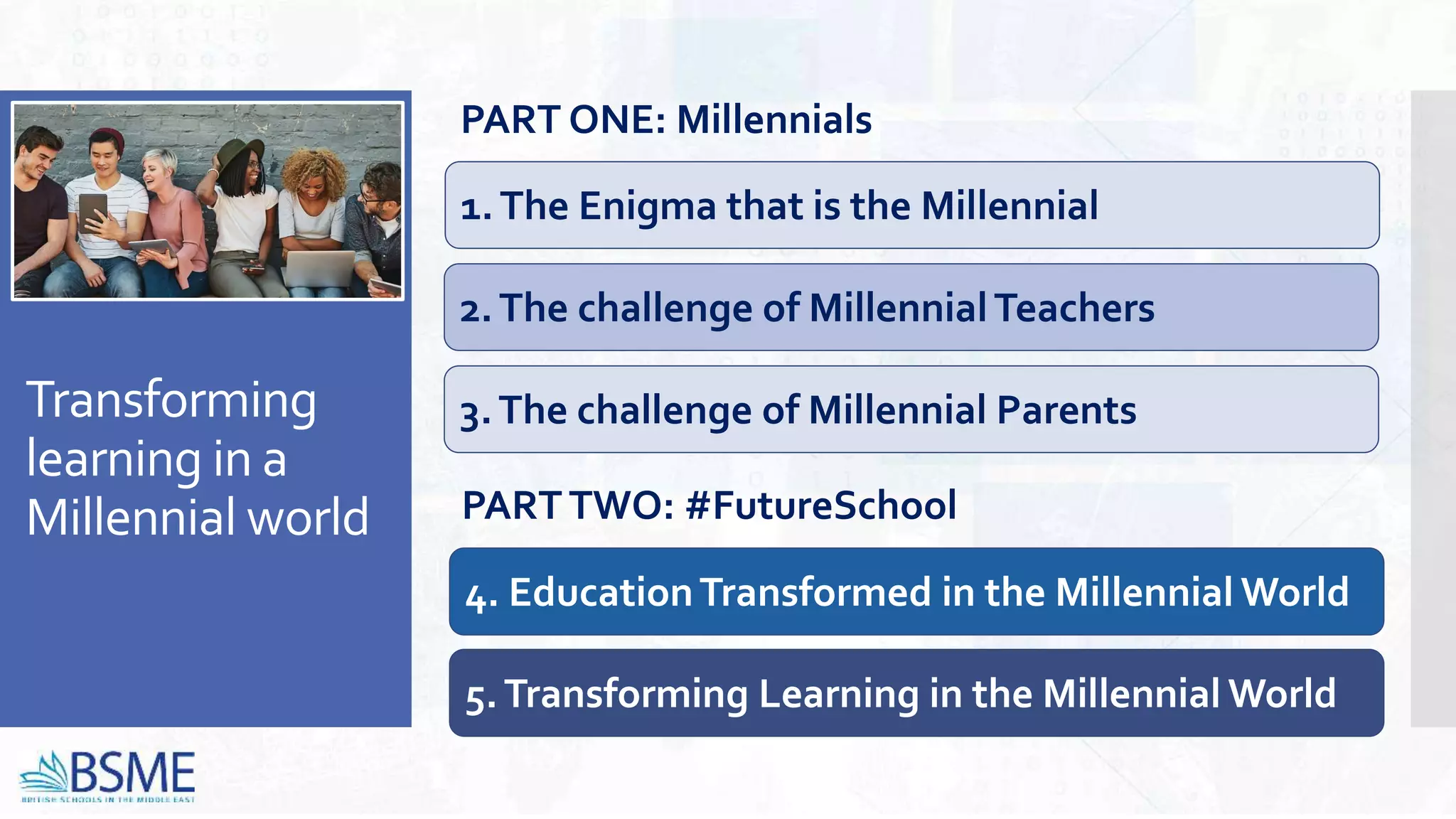 Transforming Learning in a Millennial World | PPT