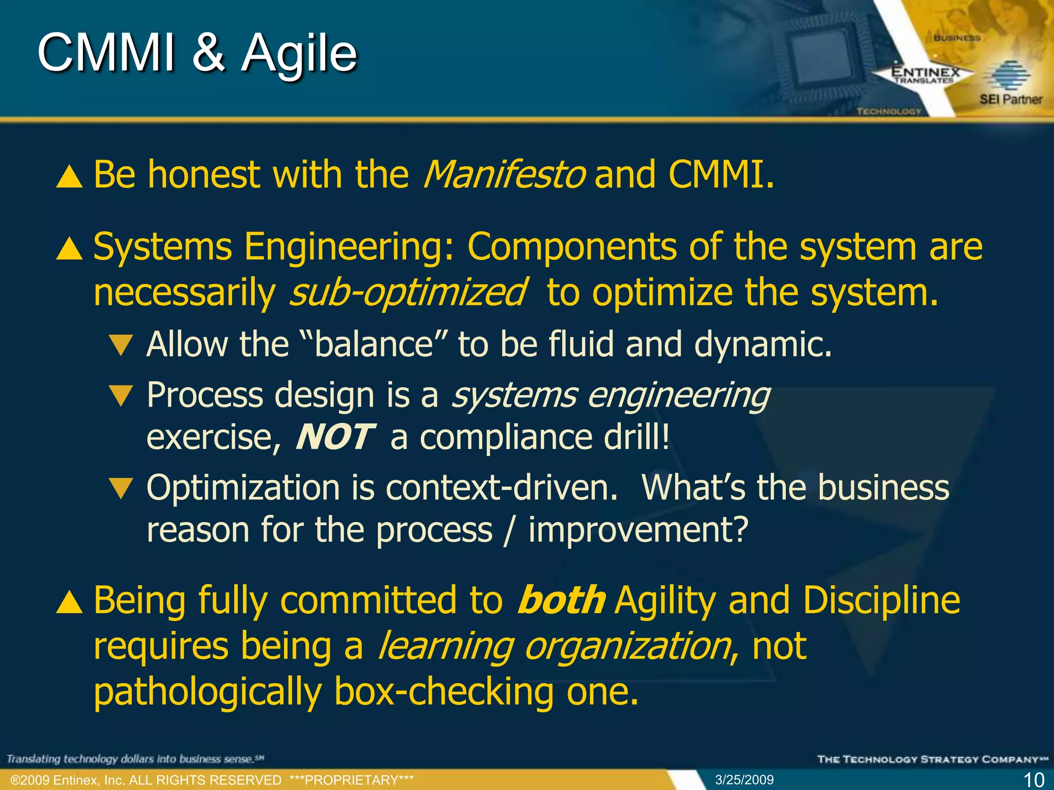 CMMI Guide to the Perplexed