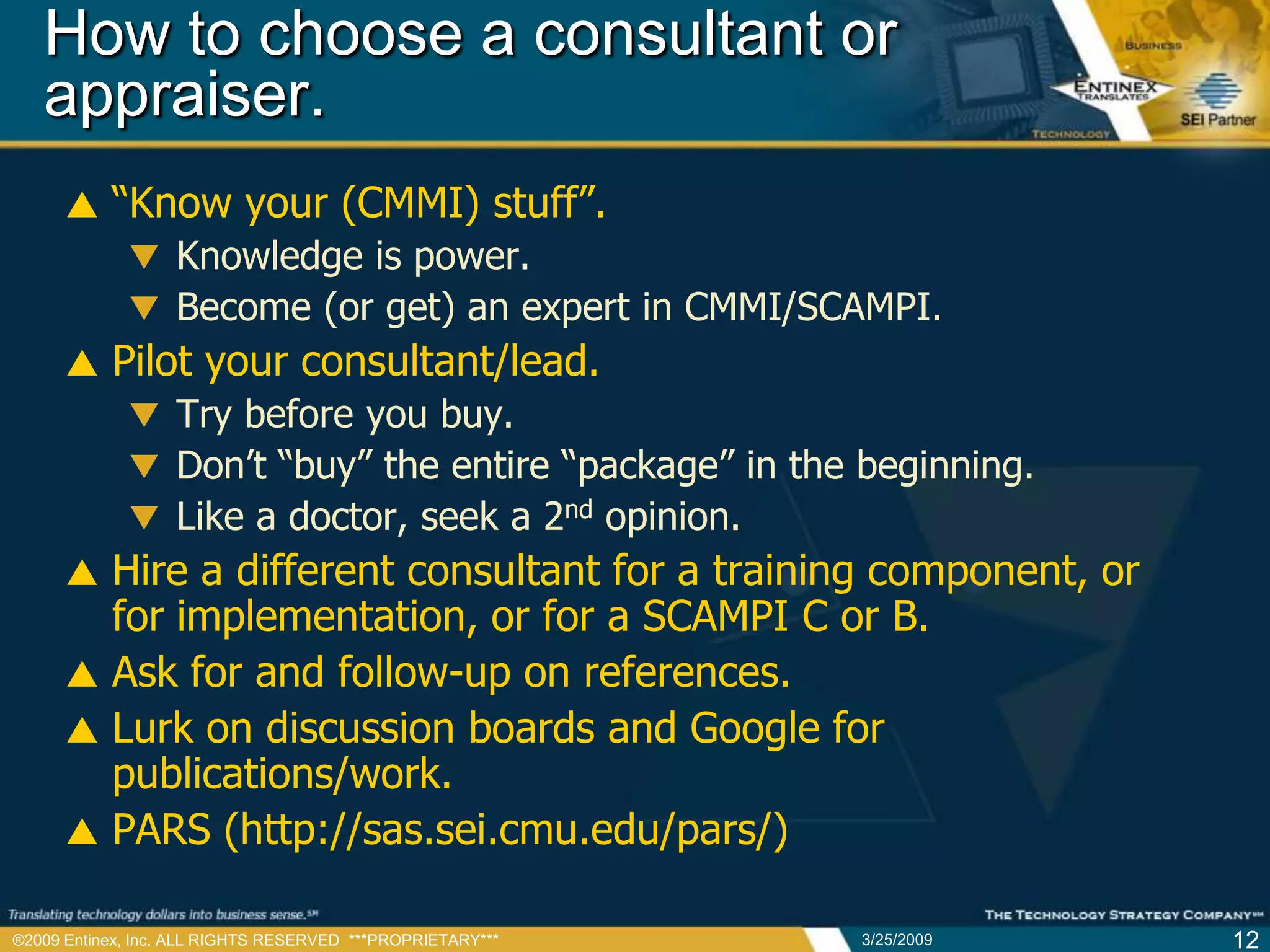 CMMI Guide to the Perplexed