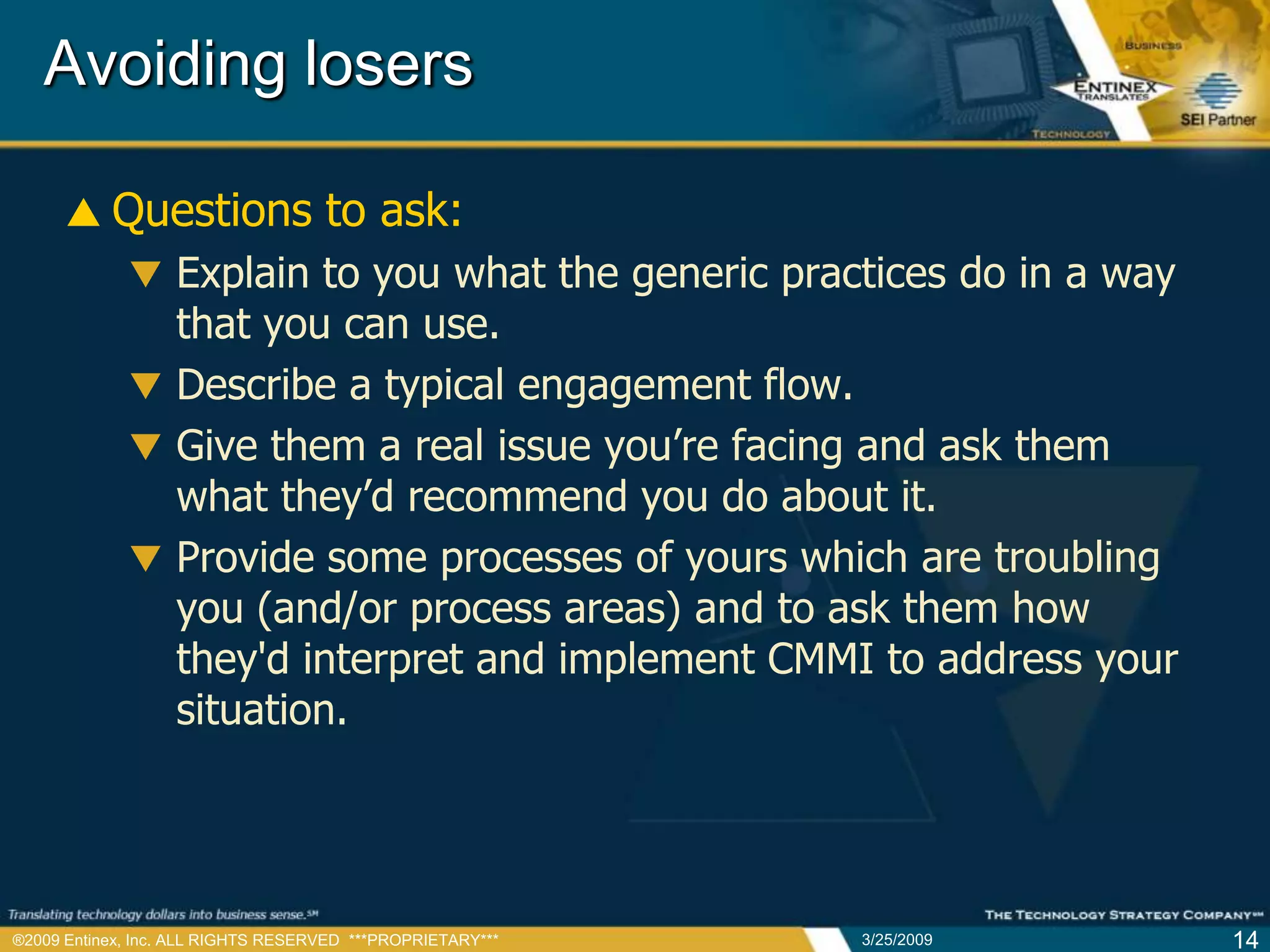 CMMI Guide to the Perplexed