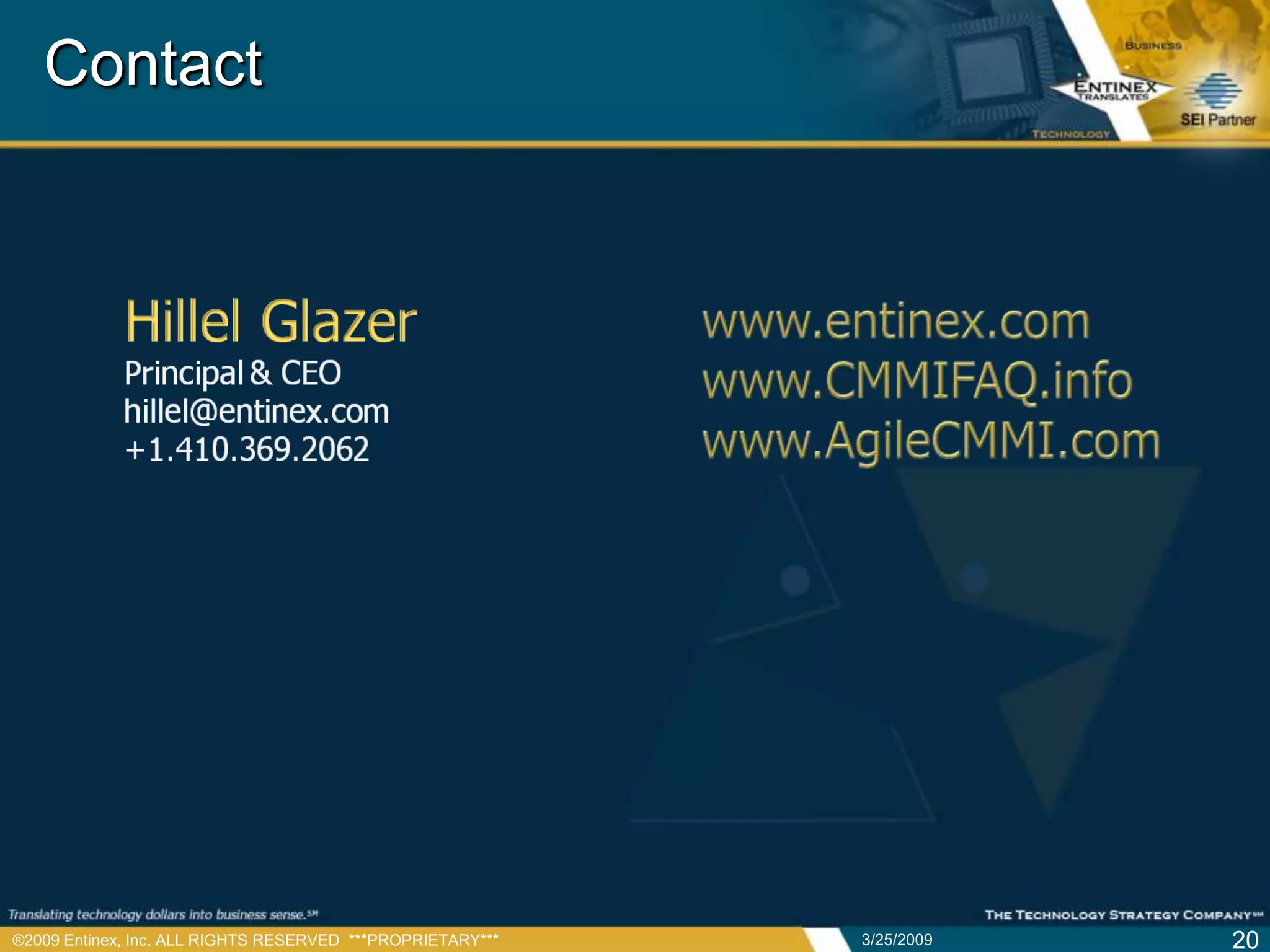 CMMI Guide to the Perplexed