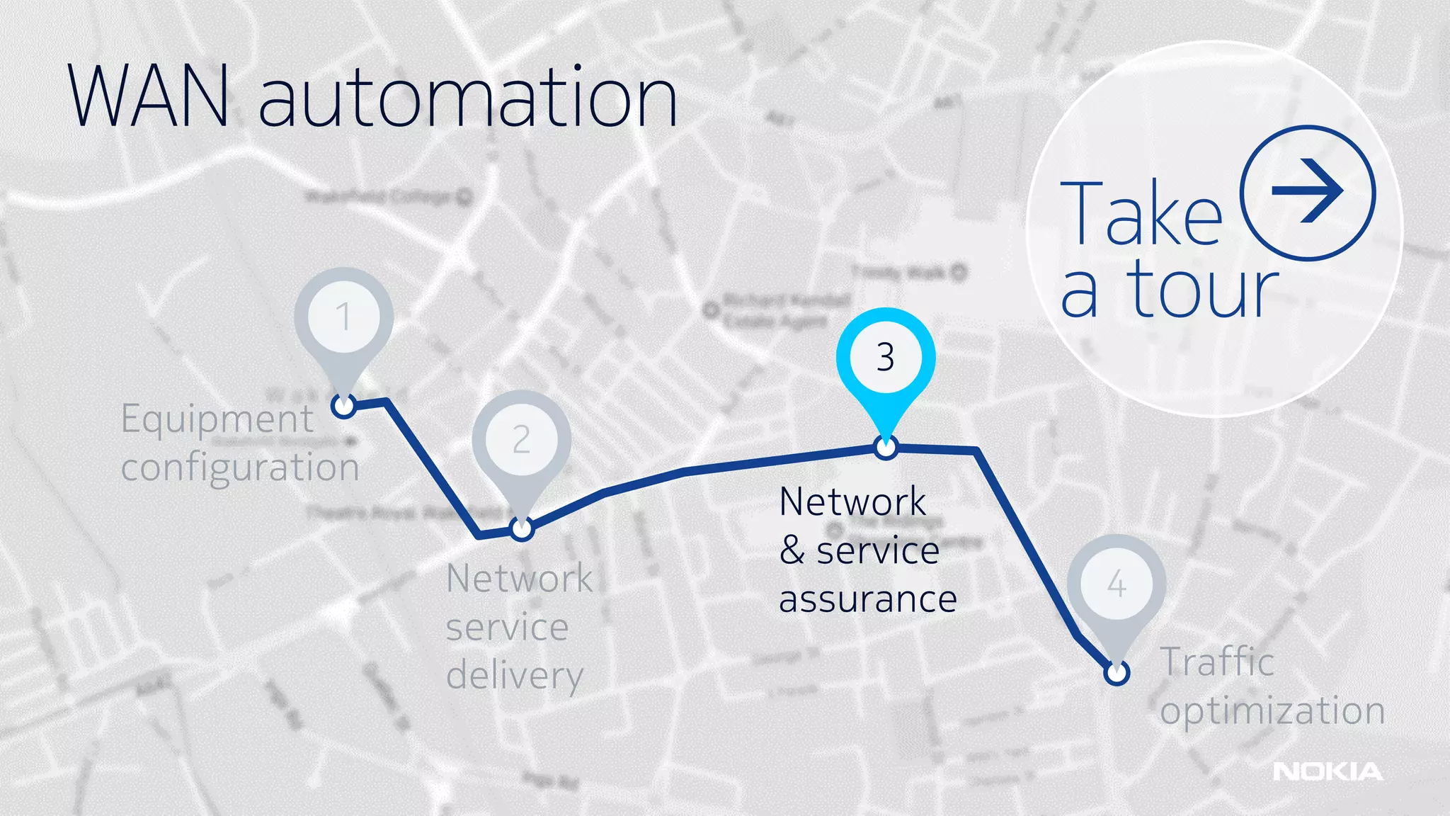 74 © Nokia 2018
WAN automation
Equipment
configuration
1
Network
service
delivery
2
Network
& service
assurance
Traffic
optimization
4
→Take
a tour
3
 