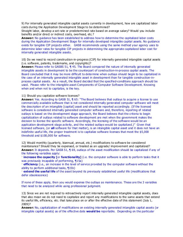 Computer Software Capitalization