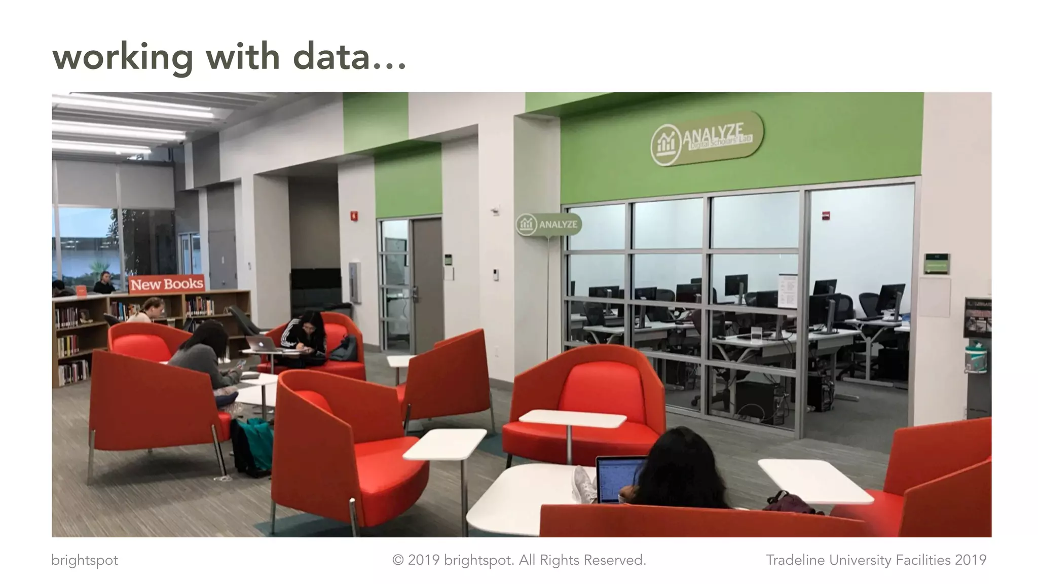 brightspot Tradeline University Facilities 2019© 2019 brightspot. All Rights Reserved.
working with data…
 