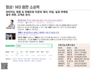 피터지는 경쟁 속 위메프와 티몬의 데이, 타임, 실검 마케팅
결국 싸면, 고객은 온다.
 