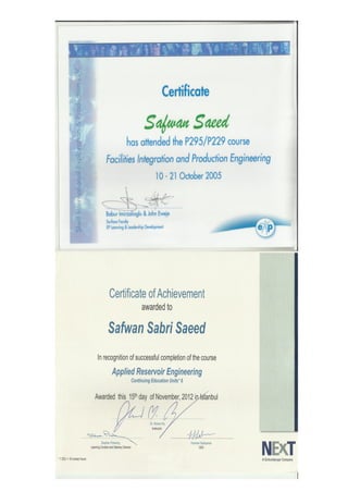 certificates