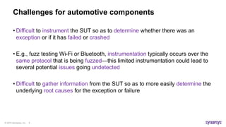 Underlying Instrument Webinar–Improving Fuzz Testing of Infotainment Systems and Telematics ...