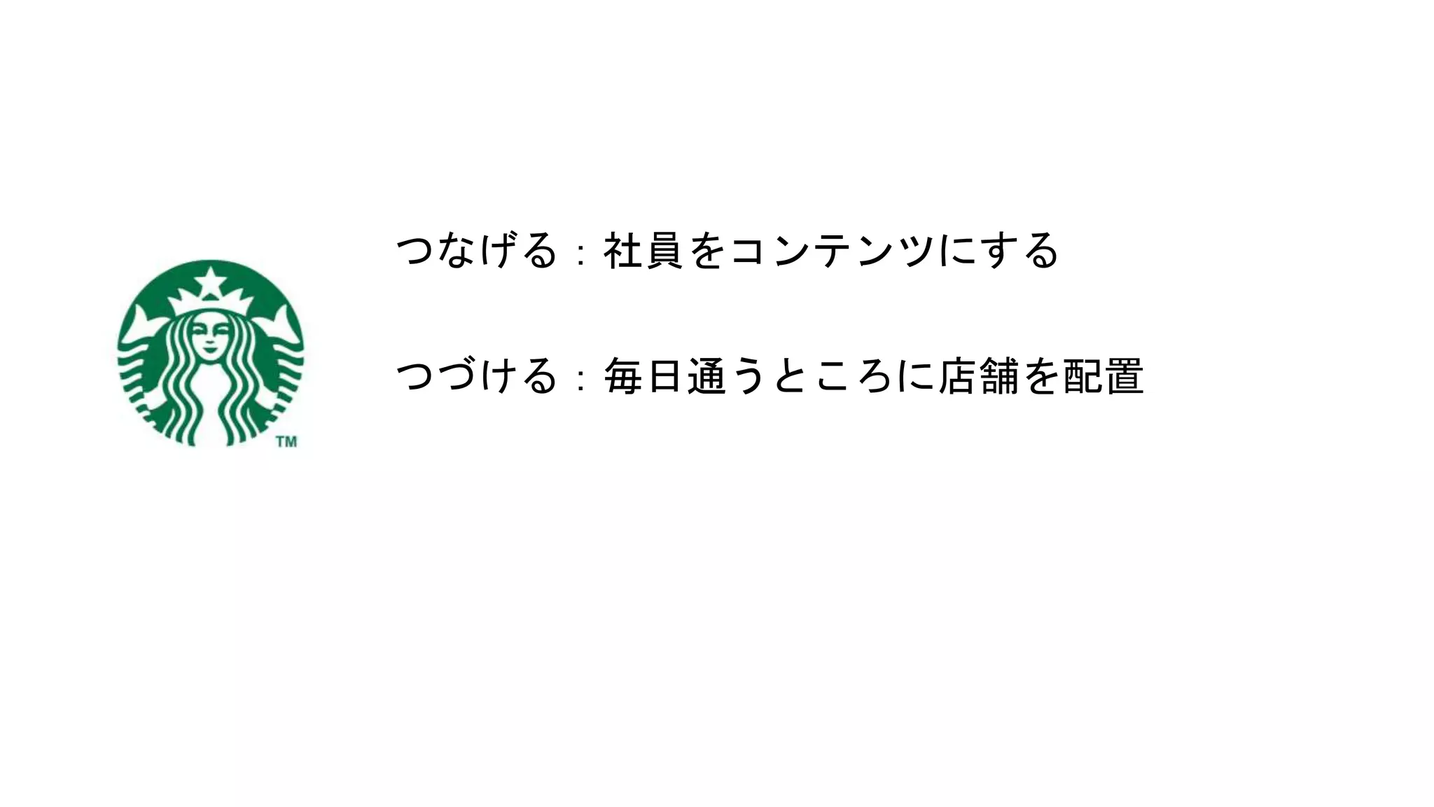 HENKA inc. All rights reserved.2019/6/17CONFIDENTIAL
つなげる：社員をコンテンツにする
つづける：毎日通うところに店舗を配置
 