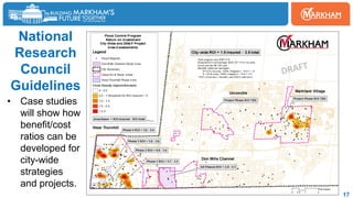 17
National
Research
Council
Guidelines
• Case studies
will show how
benefit/cost
ratios can be
developed for
city-wide
strategies
and projects.
 