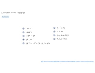 3D Rigid Body Transformation for SLAM | PDF