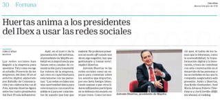 Huertas anima a los presidentes del ibex a usar las redes sociales