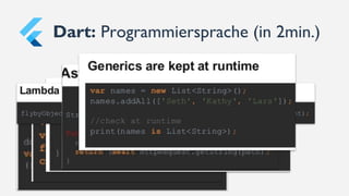 Dart: Programmiersprache (in 2min.)
 