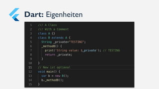 Dart: Eigenheiten
 