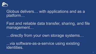 Introduction to the Globus Platform (GlobusWorld Tour - UMich) | PPT