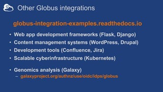 Globus Integrations (GlobusWorld Tour - UMich)